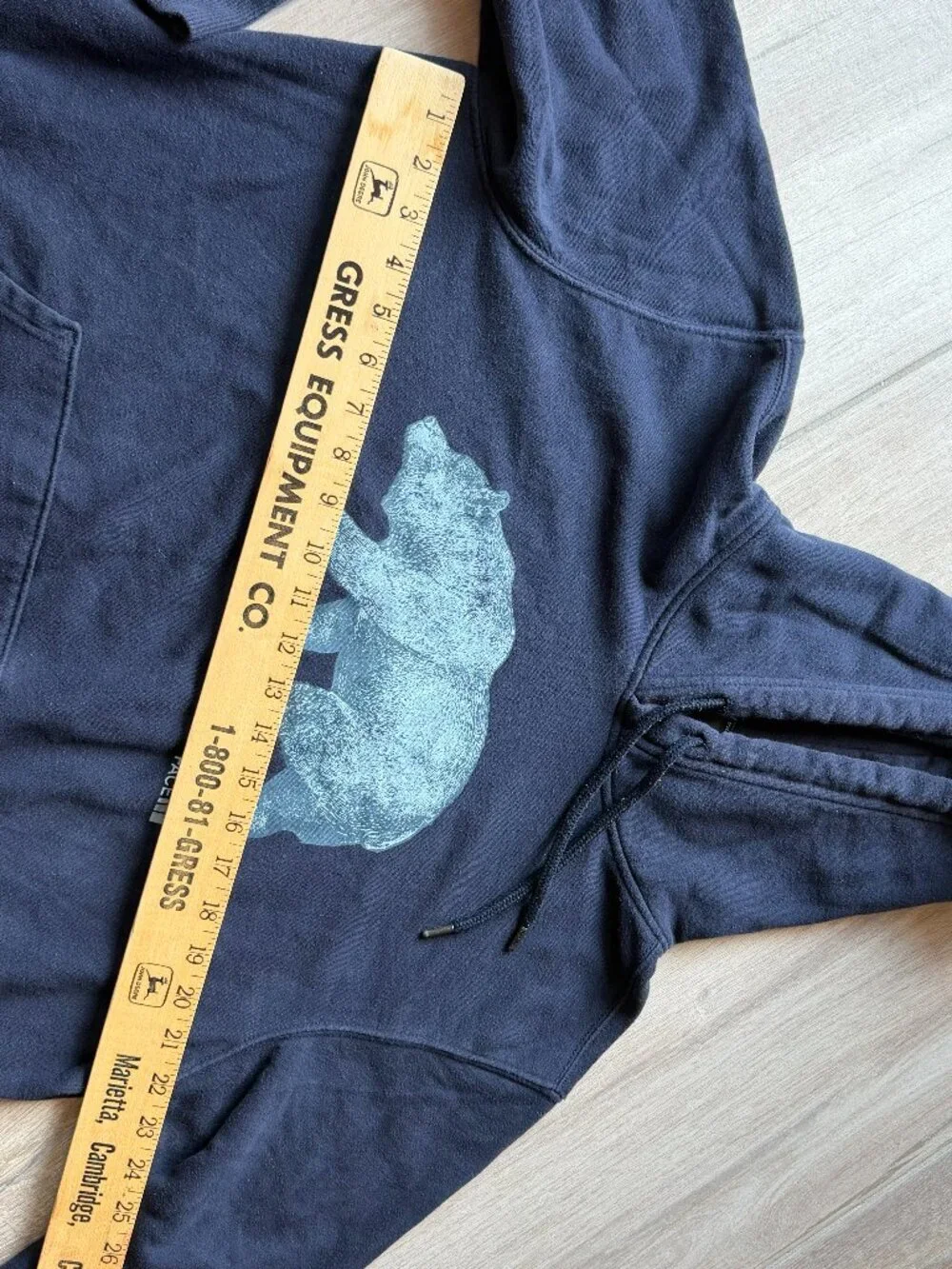 The North Face Black Grizzly Bear Graphic Hoodie - Men’s Size L
